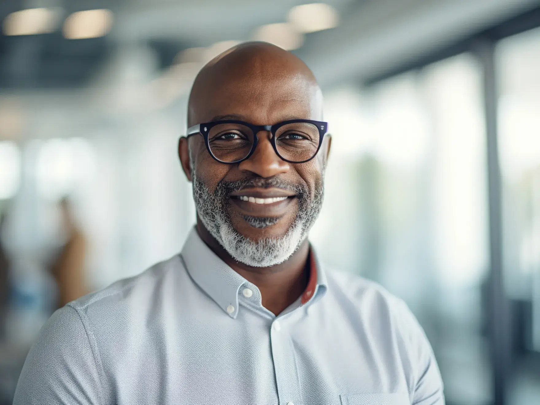Man smiling